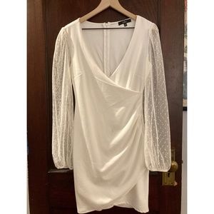 Lulu’s - Love That Lasts Forever Ivory Balloon Sleeve Bodycon Mini Dress